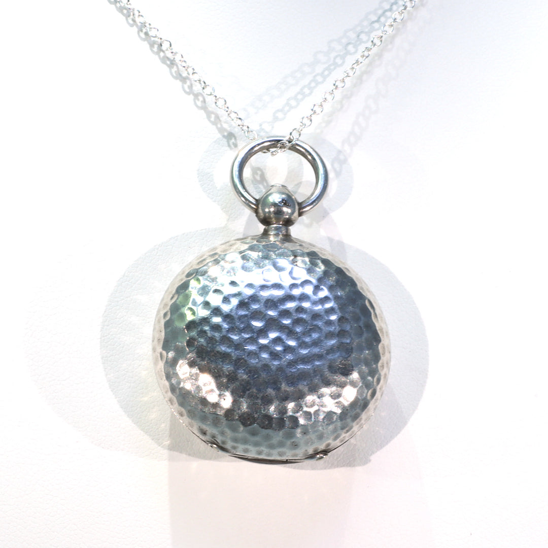 Victorian Silver Hammered Sovereign Case Pendant