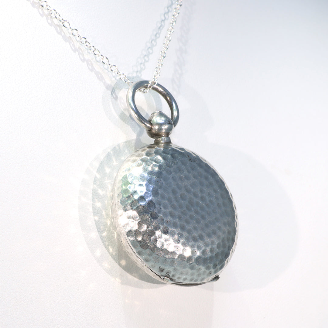 Victorian Silver Hammered Sovereign Case Pendant