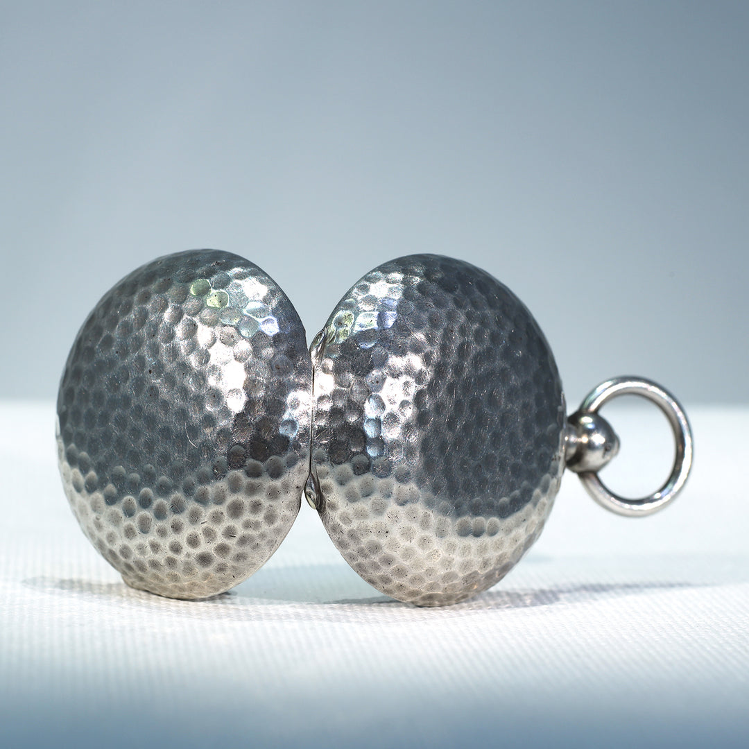 Victorian Silver Hammered Sovereign Case Pendant