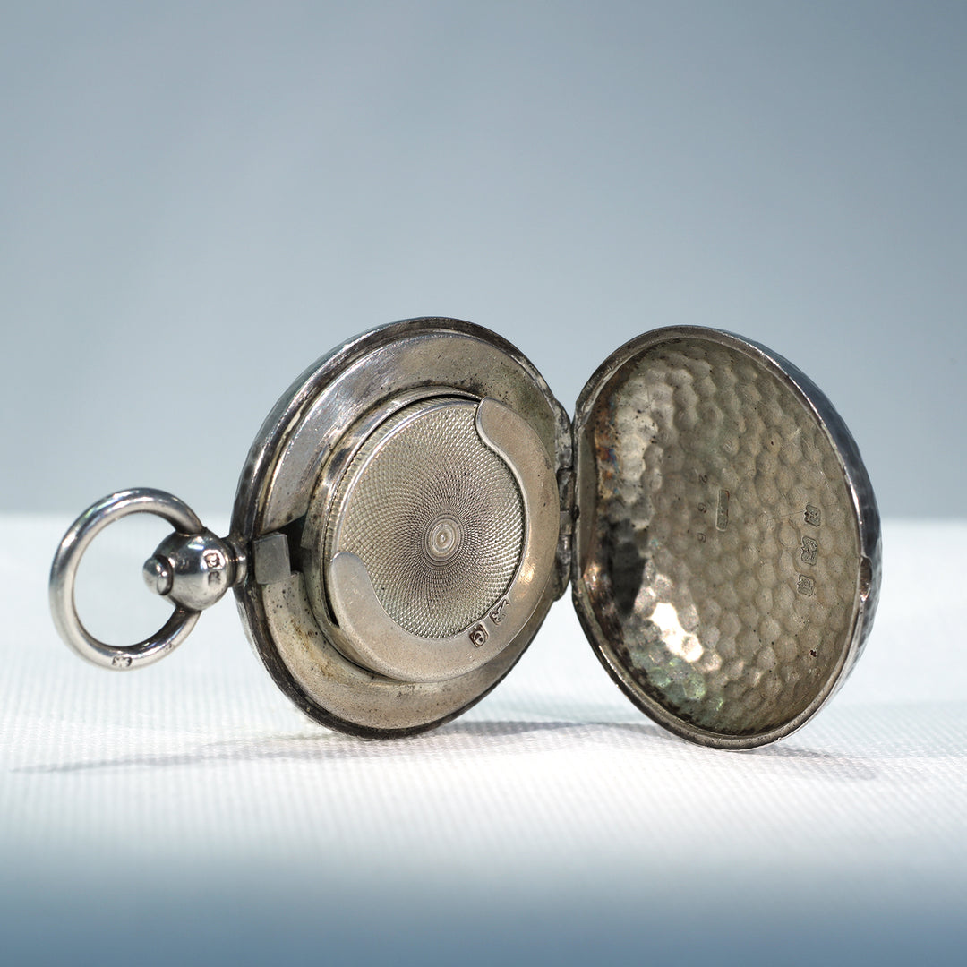 Victorian Silver Hammered Sovereign Case Pendant