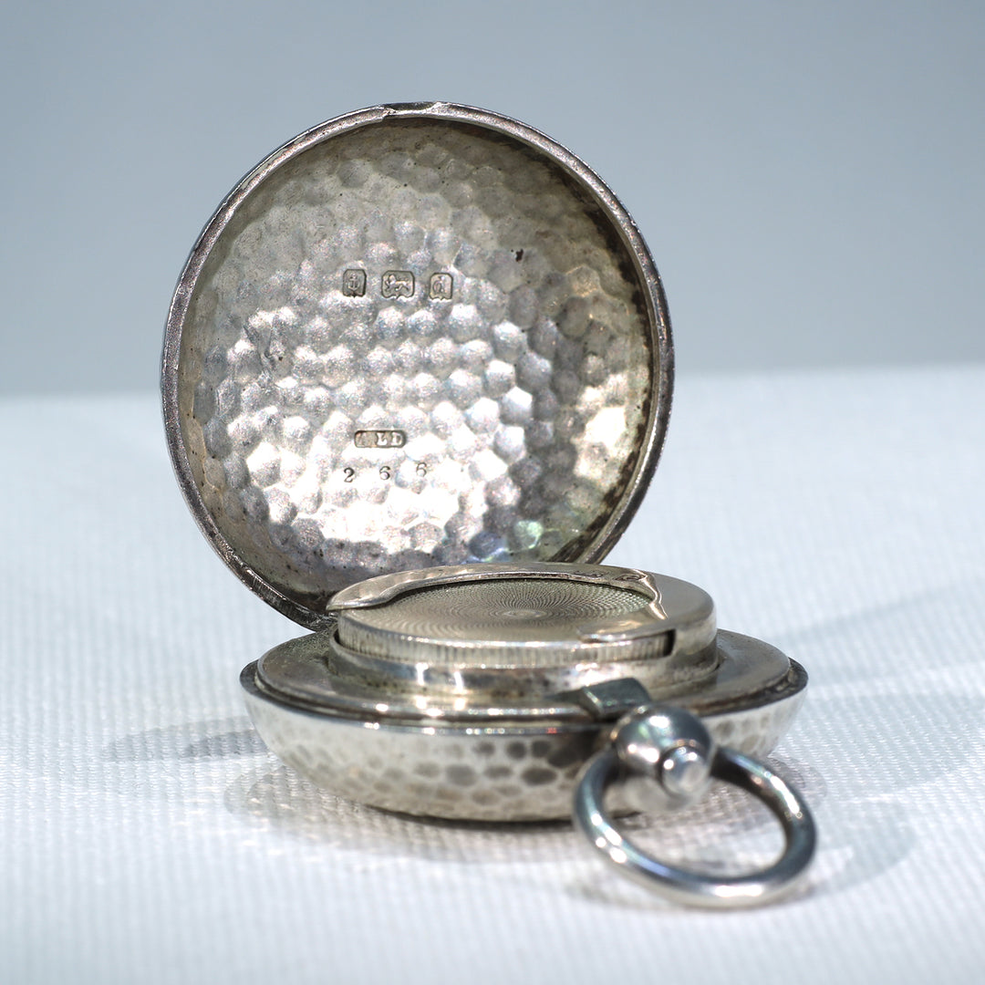 Victorian Silver Hammered Sovereign Case Pendant
