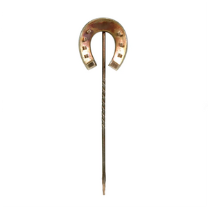 Antique Victorian Gold Horseshoe Stickpin 9k English