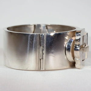 Sterling Silver Victorian Buckle Bangle Bracelet