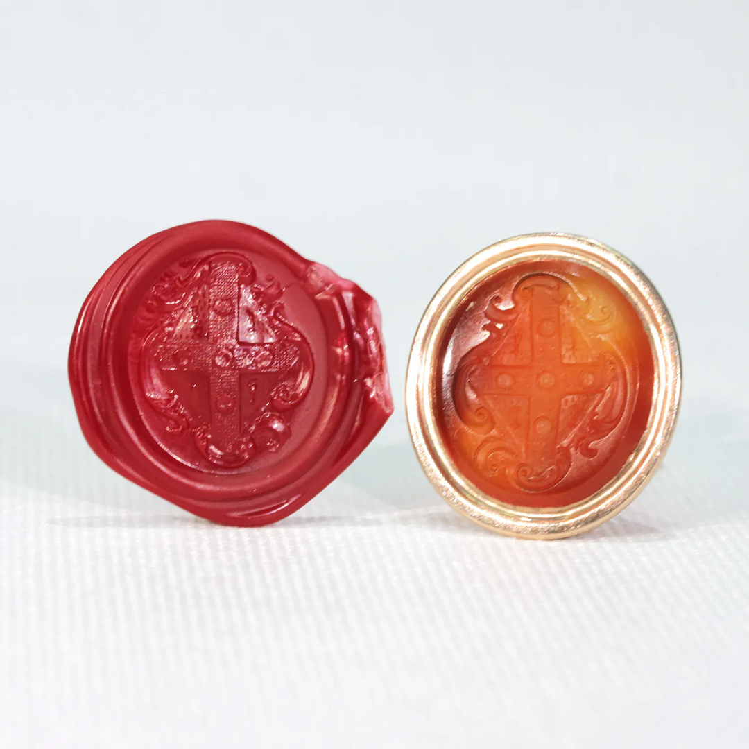 Victorian Armorial Carnelian Gold Seal Fob Pendant