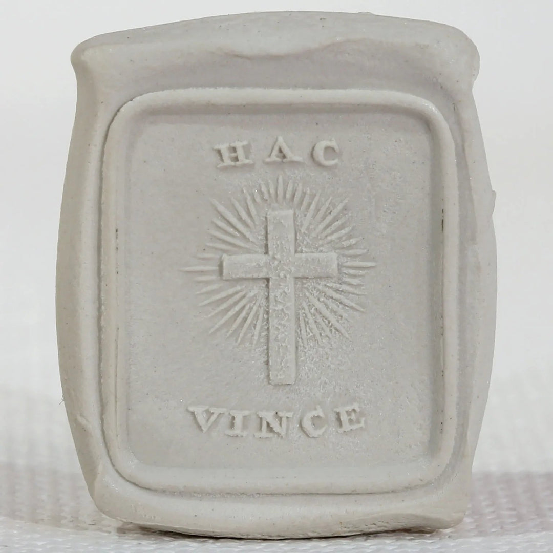 Victorian Cross Carved Intaglio Seal Pendant