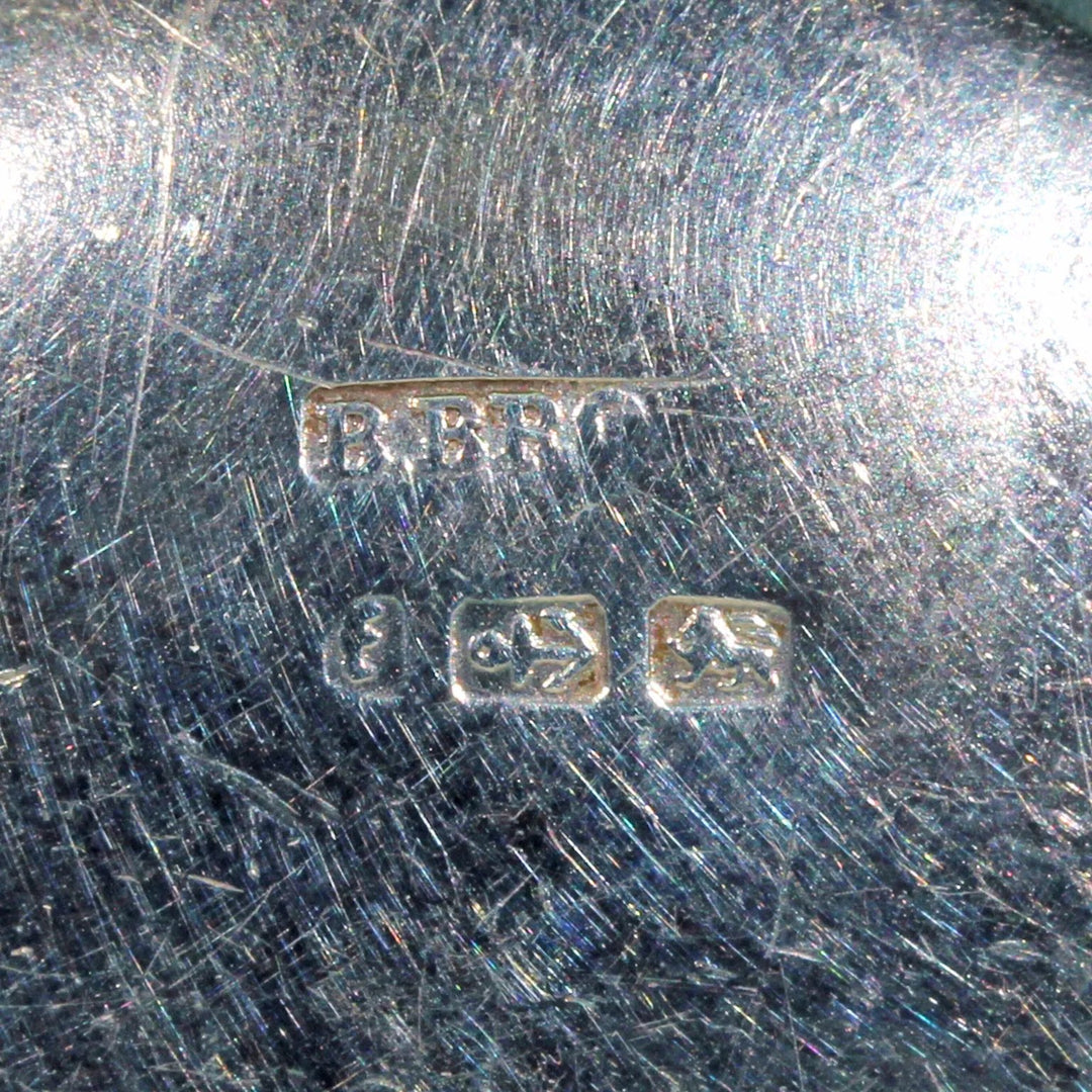 Victorian Embossed Silver Locket Button Design