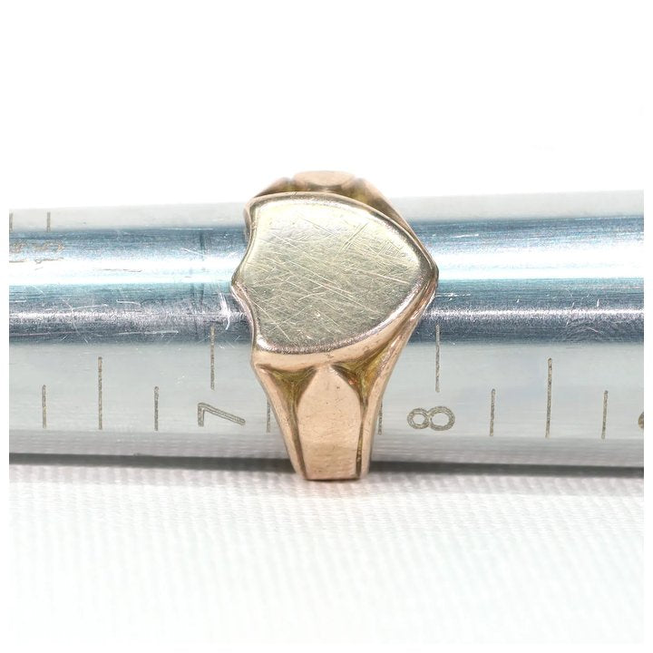 Victorian English Gold Signet Ring Shield