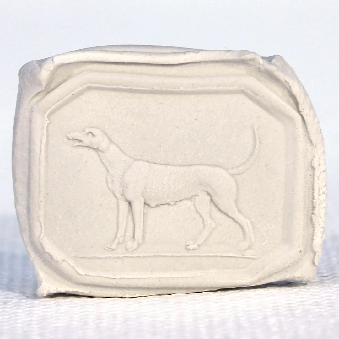 Victorian Gold Carnelian Carved Dog Fob Pendant