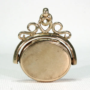 Victorian Locket Flip Fob Carnelian Pendant