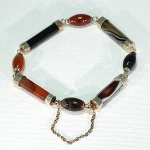 Victorian Scottish Agate Gold Bracelet