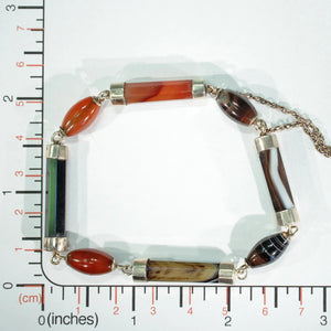 Victorian Scottish Agate Gold Bracelet