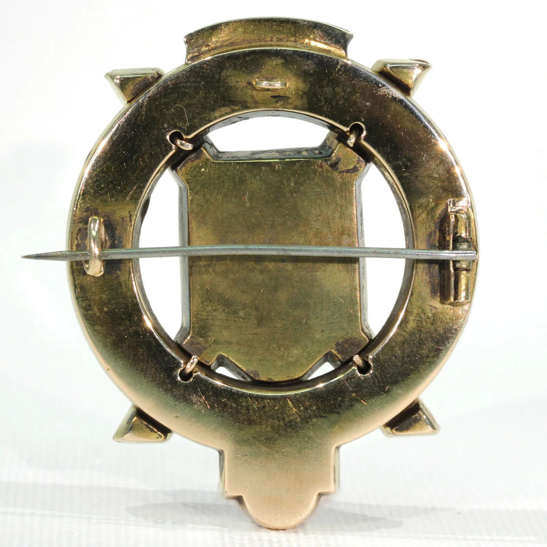 Victorian St. Andrews Cross Scottish Brooch Pin