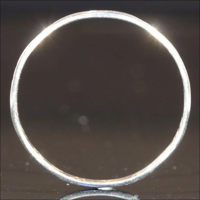 Vintage 18k Gold Light Thin Band Engraved and Inscribed Circa 1937