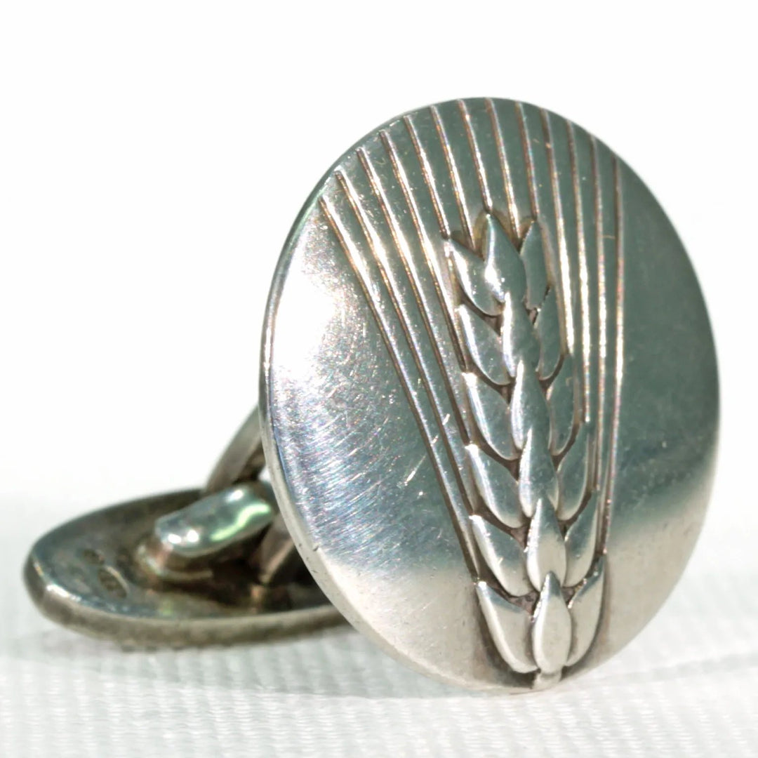 Vintage George Jensen Wheat Sheaf Silver Cufflinks