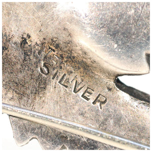 Vintage Marcasite Bird in Flight Brooch Pin Silver