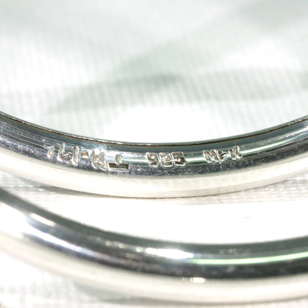 Vintage Mexican Silver Snake Bangle Bracelet Coil