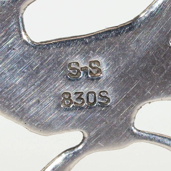 Vintage Silver Danish Bird of Paradise Pendant