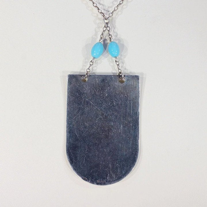 Vintage Silver Enamel Necklace