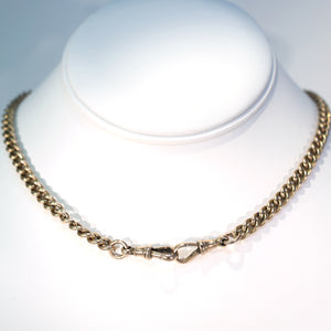 Antique Edwardian Gold Watch Chain Necklace