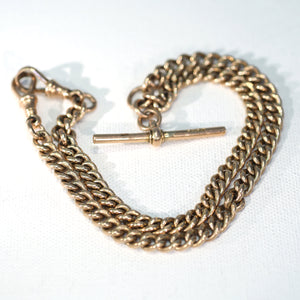 Antique Edwardian Gold Watch Chain Necklace