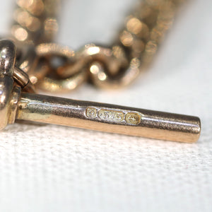 Antique Edwardian Gold Watch Chain Necklace