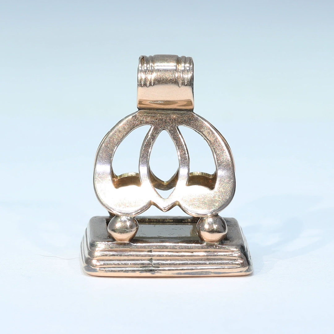 Antique Victorian Gold Chalcedony “Anna” Fob, circa 1850