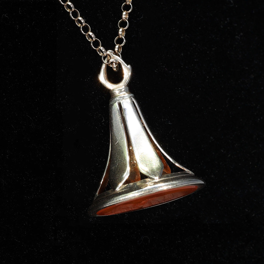 Victorian Gold Carnelian Shakespeare Seal Fob c.1870