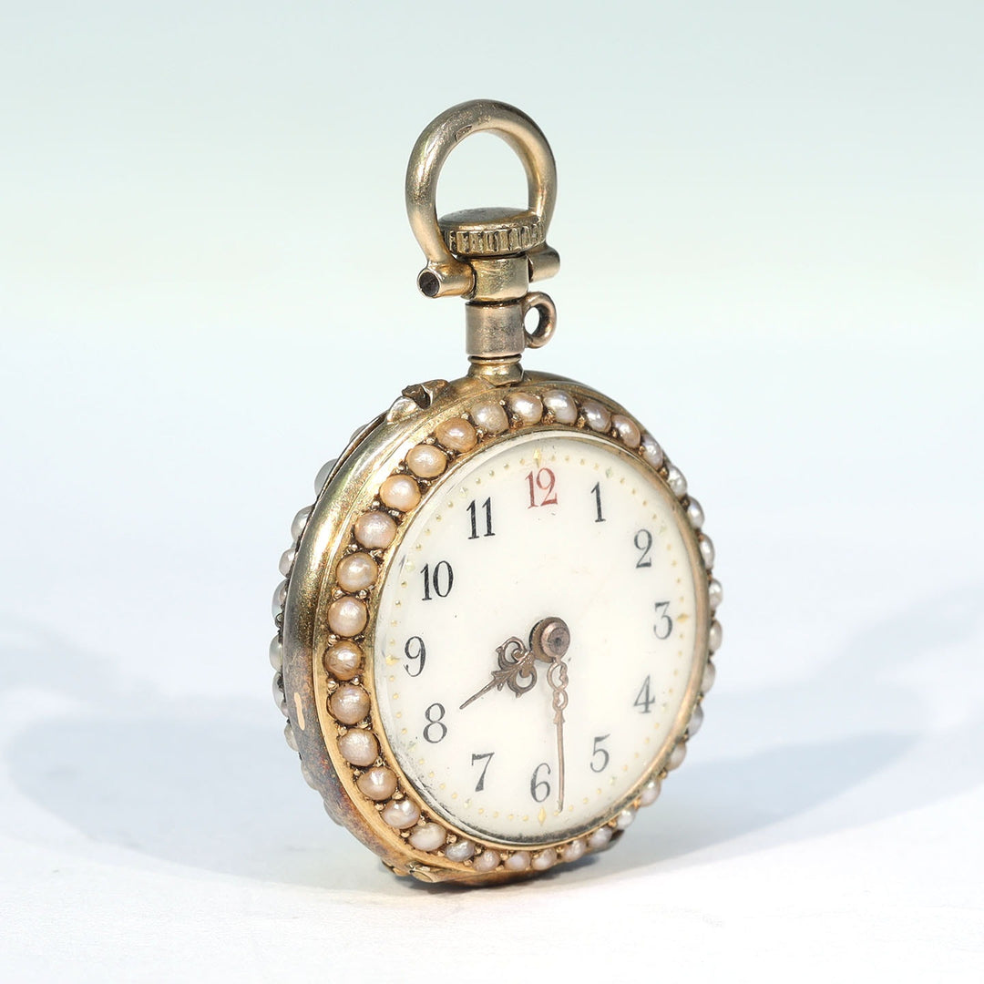 Victorian 18 karat gold pendant watch