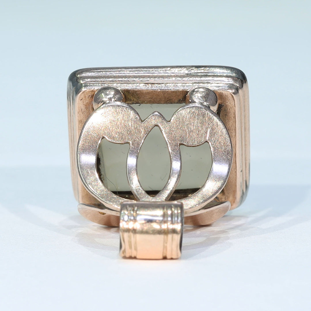 Antique Victorian Gold Chalcedony “Anna” Fob, circa 1850