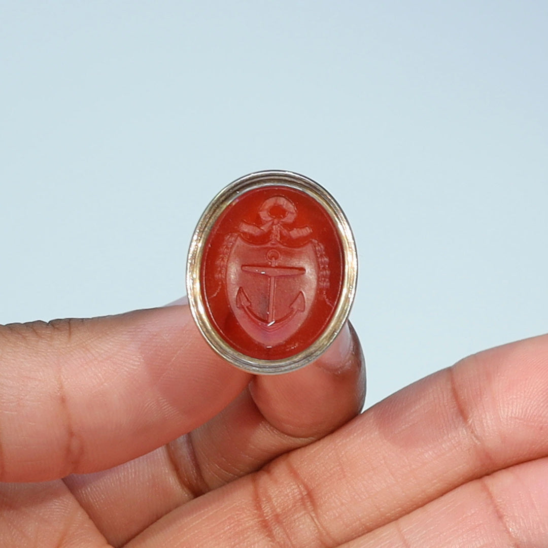 Georgian Gold Carnelian Anchor Seal Fob c.1820