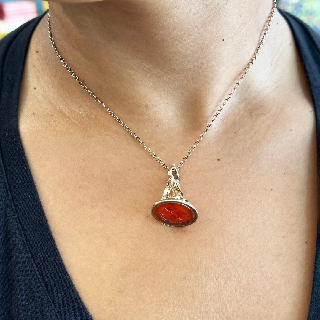 Georgian Gold Carnelian Anchor Seal Fob c.1820