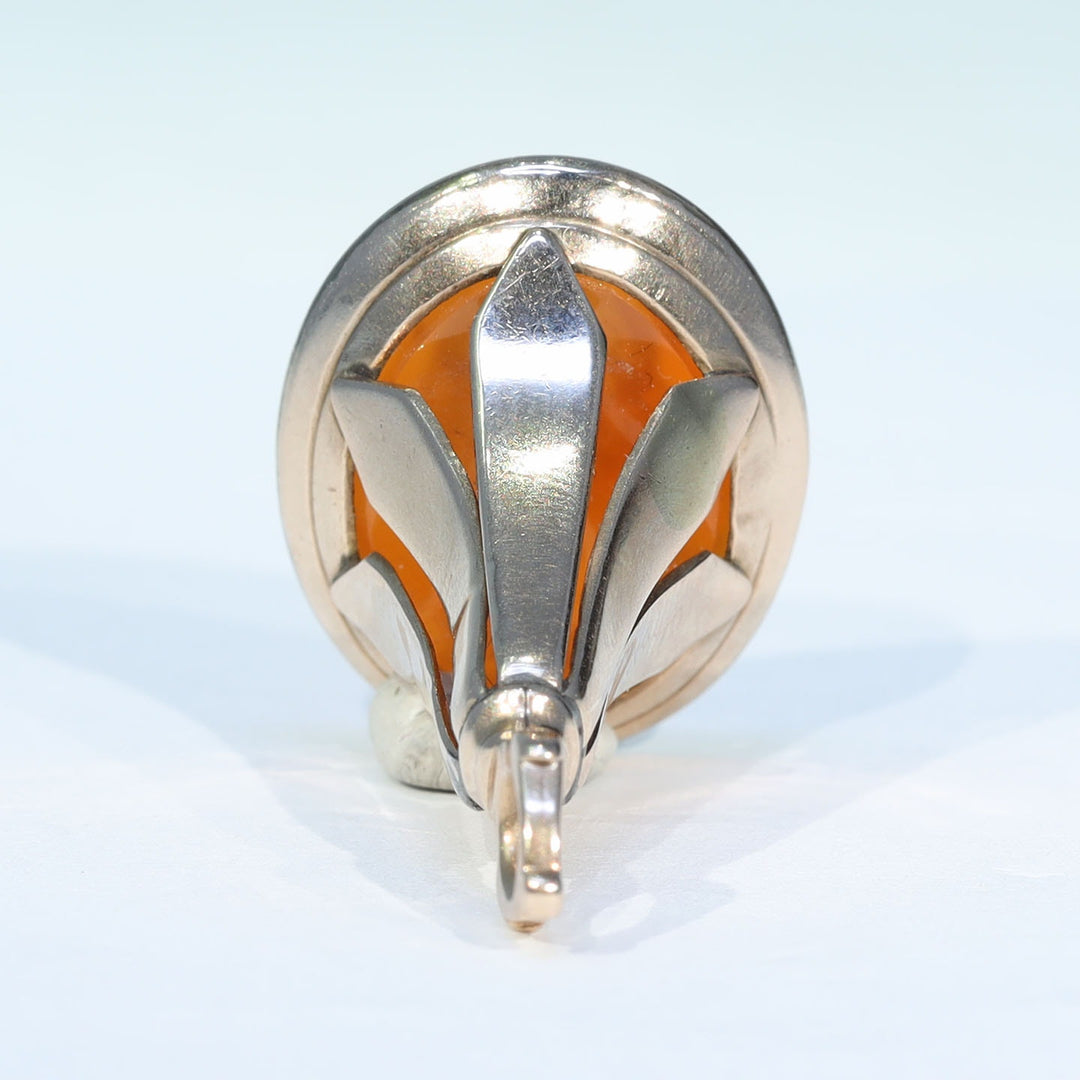 Victorian Gold Carnelian Shakespeare Seal Fob c.1870