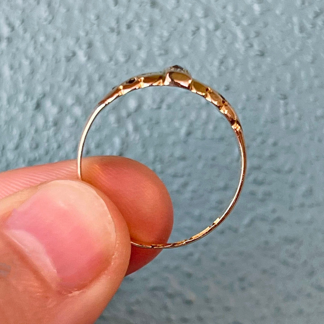 Antique Victorian Ring Gold Ruby Diamond, Chester 1892