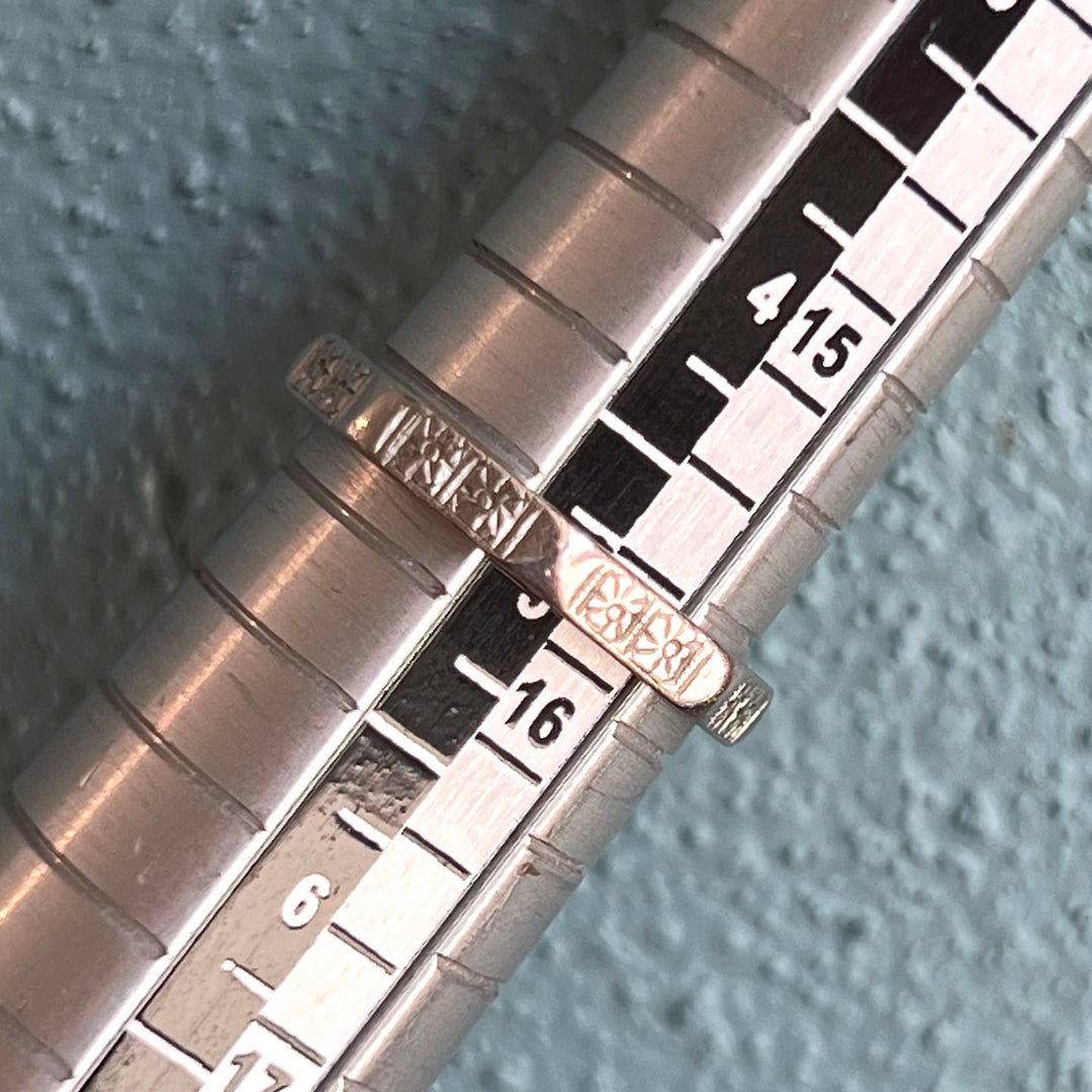 Antique Art Deco Engraved Band Ring Platinum, c.1920