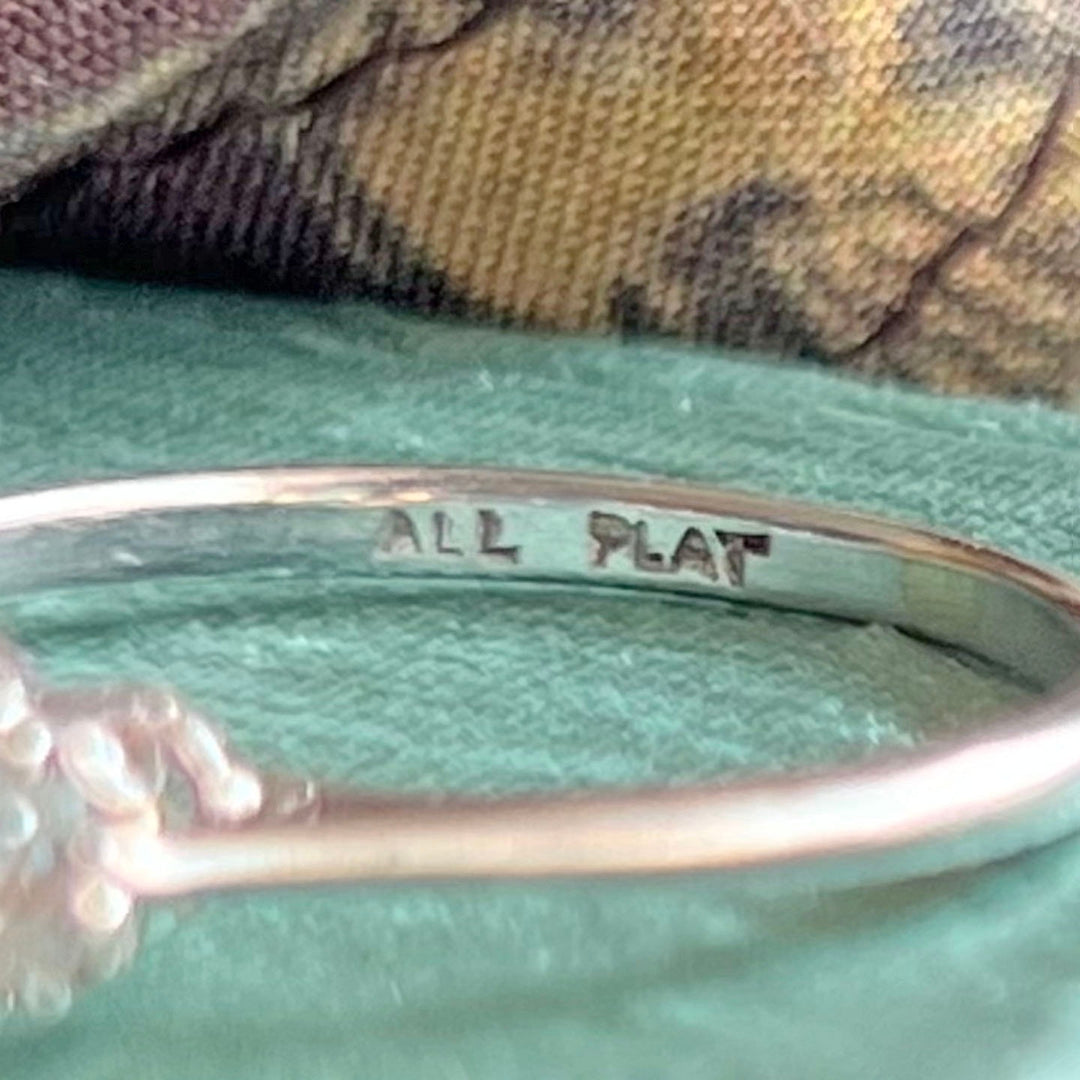 Antique Art Deco Three Stone Diamond Ring in Platinum, Circa 1920