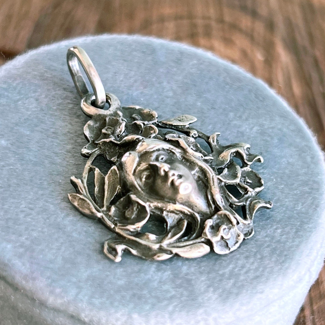 Antique sterling silver figural jewelry