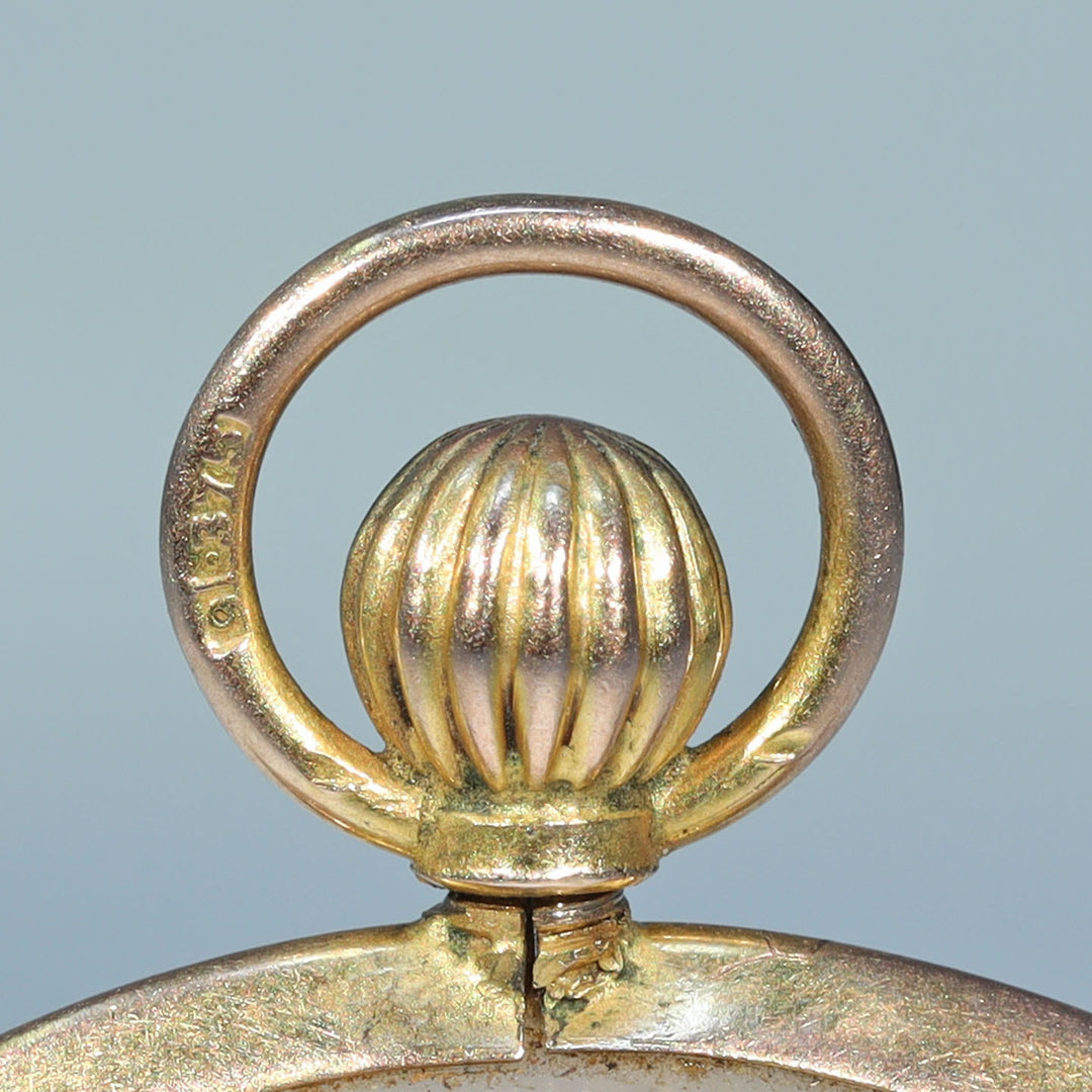 Edwardian gold locket for two photographs