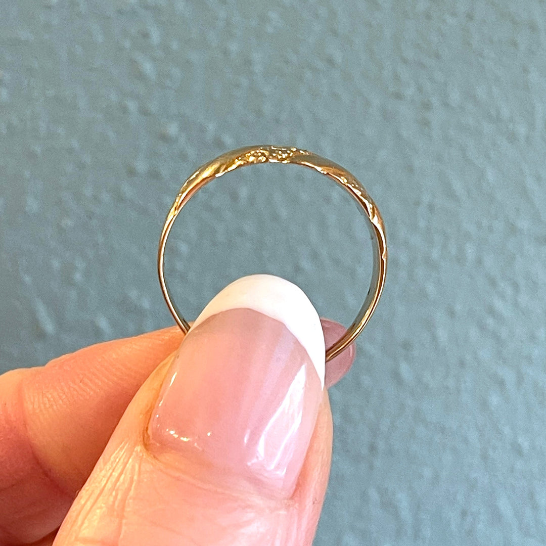 Antique Edwardian Love Knot Ring Hallmarked 1901