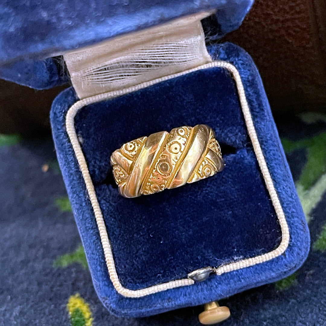 Antique Edwardian Love Knot Ring Hallmarked 1901