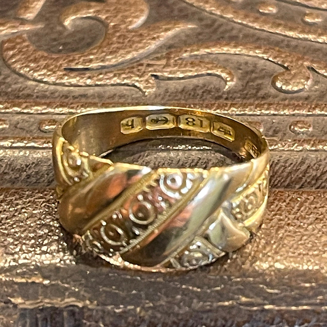Antique Edwardian Love Knot Ring Hallmarked 1901