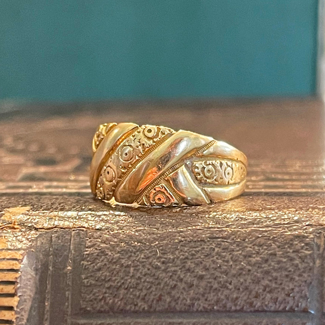 Antique Edwardian Love Knot Ring Hallmarked 1901