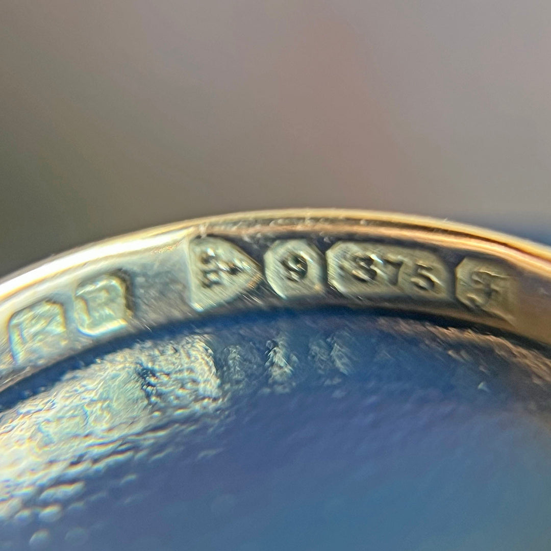 Antique Edwardian Ring 9k Gold Love Knot, Chester 1906