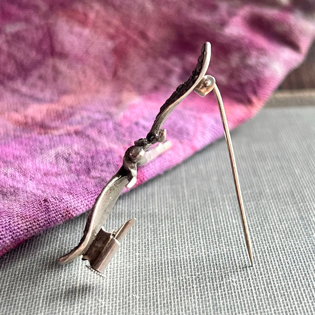 Antique Edwardian Silver Marcasite Dragonfly Brooch