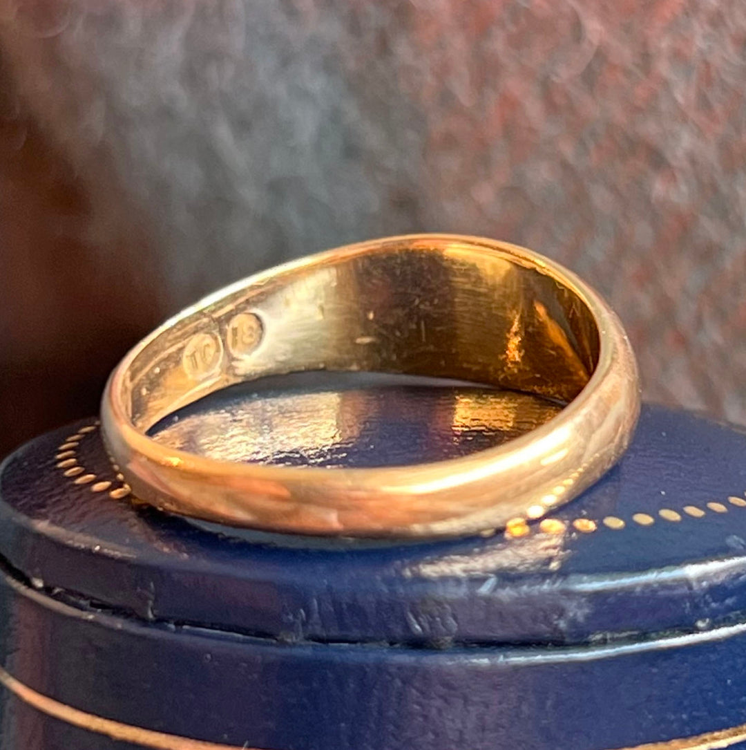 Antique Victorian 18k Gold Turquoise Five-Stone Ring, c.1900