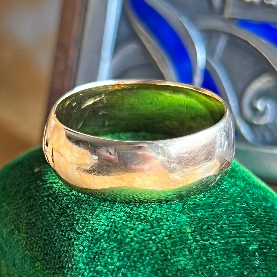 Antique Victorian Gold “MIZPAH” Band Ring, Birmingham 1891