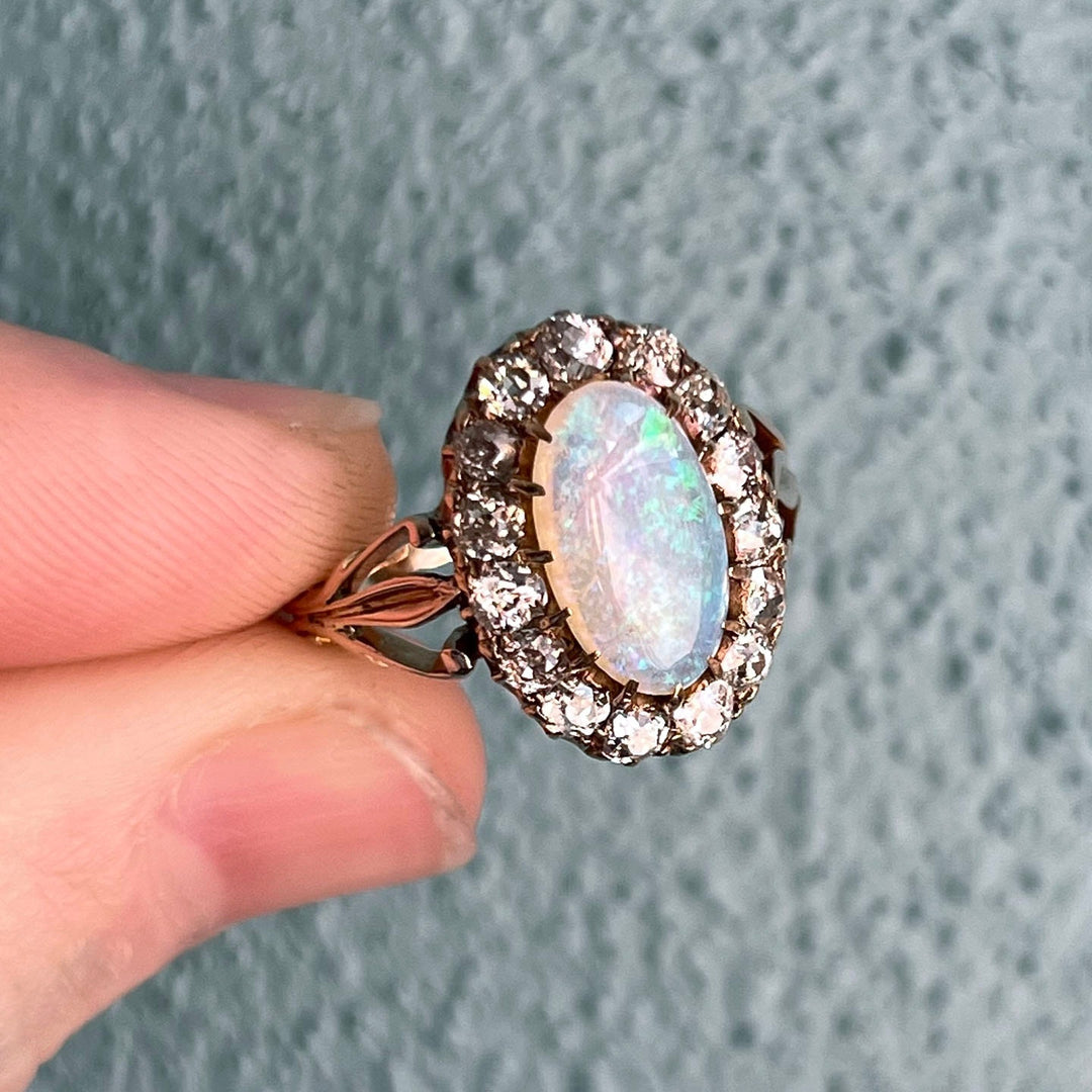 Elegant vintage opal ring timeless style