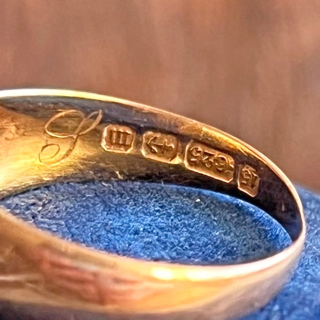 Antique Victorian gold ruby five stone ring