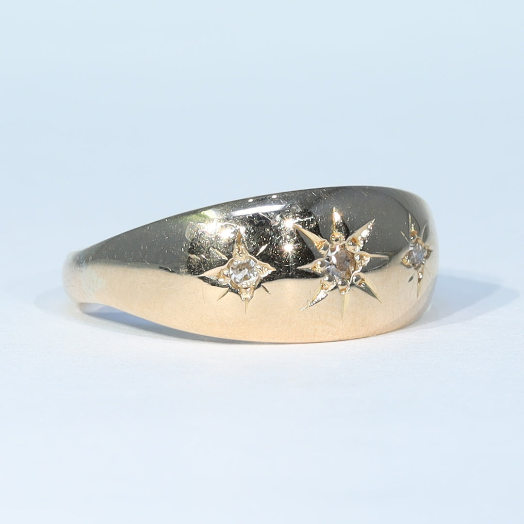 Victorian gold diamond engagement ring