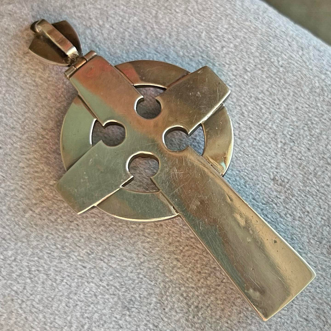 Antique Victorian Scottish Cross Silver Agate Citrine, c.1900