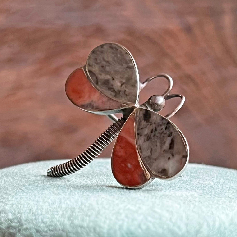 Victorian silver dragonfly brooch Scottish design